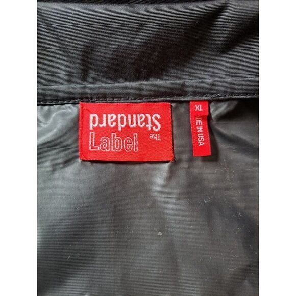 The Standard Label Jacket Black Graphic Windbreaker Men's Size X-Large - Picture 8 of 9